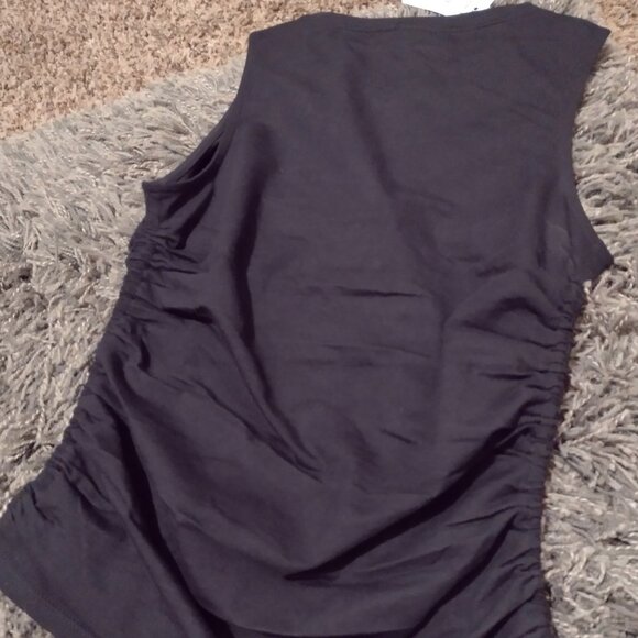 Express Black Stretch Sleeveless Top - Picture 3 of 8